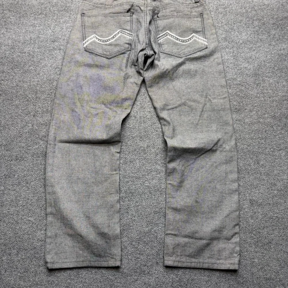 Hova Y2K men's jeans size 36 embroidered‎ back pockets